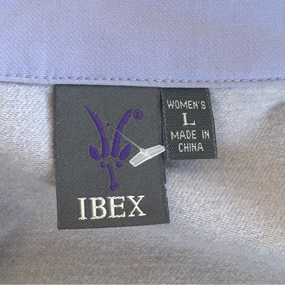 IBEX Women’s Merino Wool WindBlock Purple and Black Zip-Up Jacket Size L - Picture 8 of 10